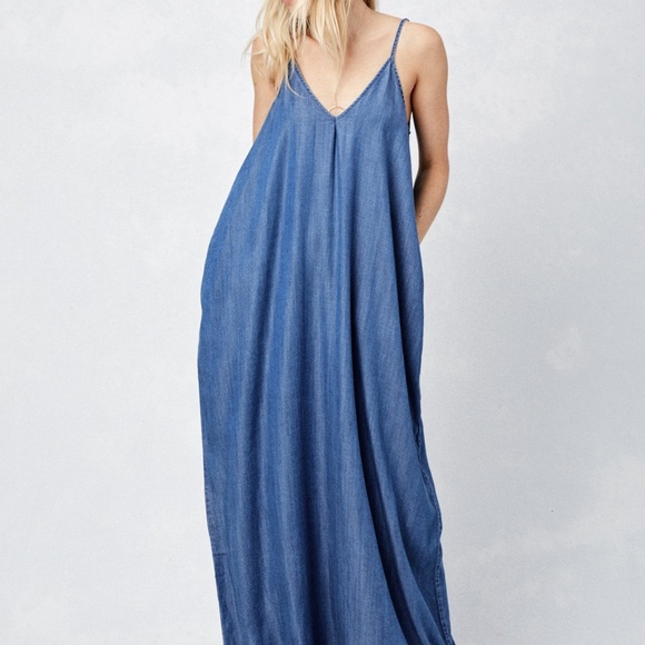 love stitch denim dress